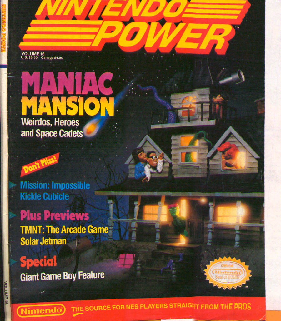 Nintendo Power Issue #16 (September/October 1990) Cover Page