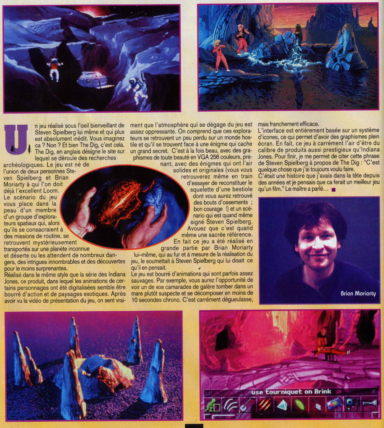 The Dig article from Generation 4 magazine, 1993