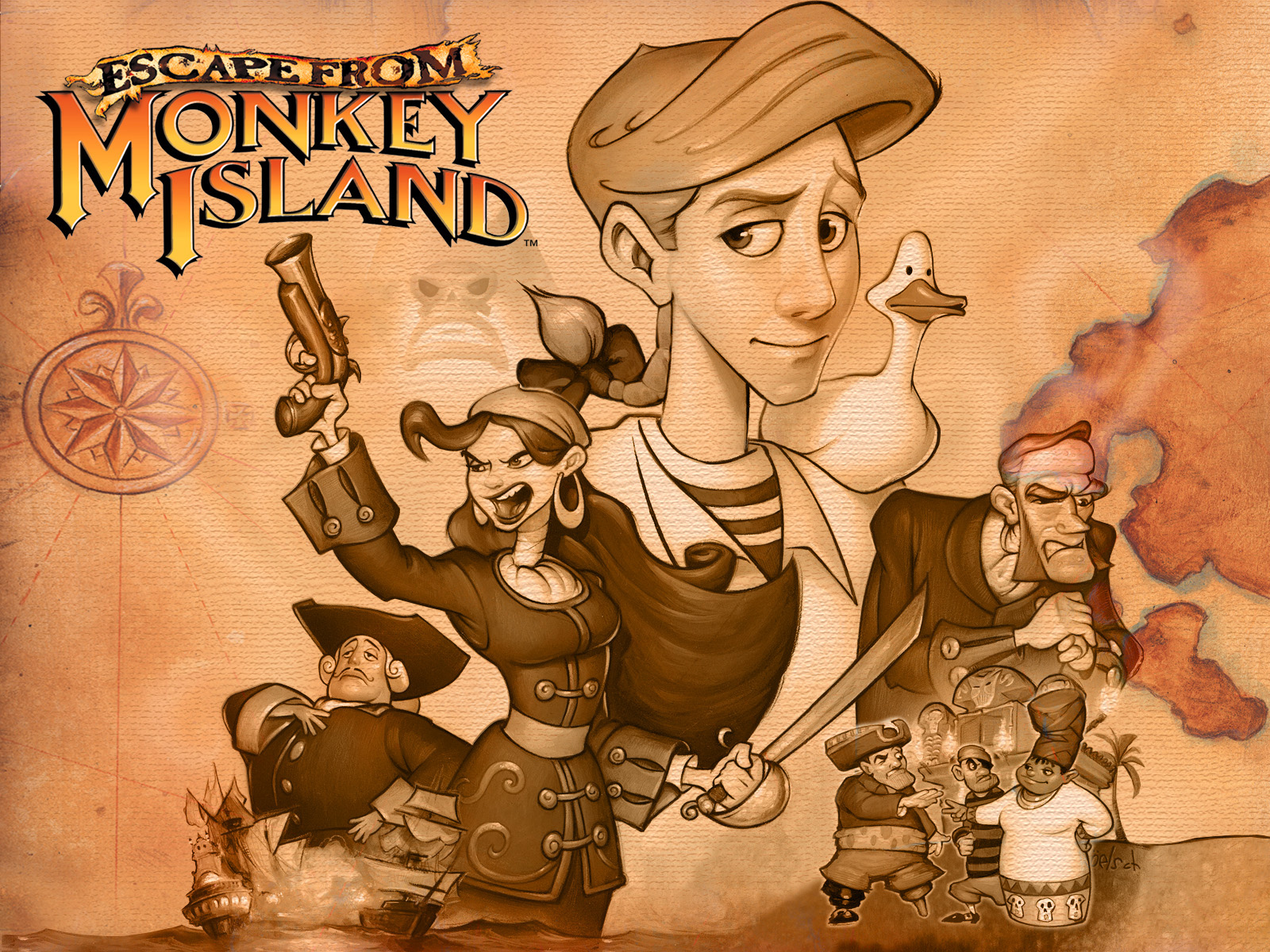 escape from monkey island funny