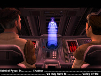 The opening cutscene: Intercepting a garbled Imperial transmission