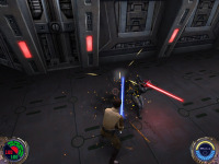 Dueling a Shadow Trooper, one of Galak Fyyar's creations