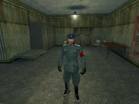 Indy disguised as a Nazi officer (like in the <i>Last Crusade</i> game).