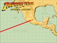 If you look closely at this map, you can spot Melee Island from Monkey Island 1, as well as El Marrow from Grim Fandango.