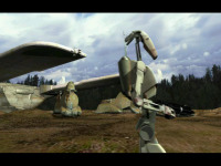 Cutscene: the battle droids invade Naboo