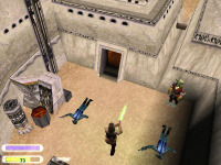 Qui-Gon has just killed two Rodian thugs