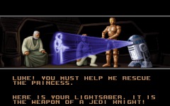Obi-Wan enlists Luke to rescue Leia