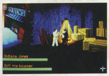 This image, scanned from the back of the UK White Label box, shows an alternate fighting interface. The health bars are longer and there's no "Punch Power" display.
