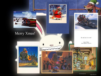 A LucasArts Christmas wallpaper experience type thing (by JBRAA!)