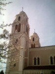 Petulama church, again. Aren't the flowers nice?