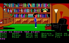 The debut of the famous Chuck the plant, who would later appear in such games as Indiana Jones and the Last Crusade, as well as Day of the Tentacle, the sequel to Maniac Mansion.