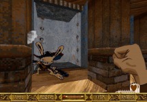 Max, of Sam & Max, is hidden in a secret room, in one of Outlaw's levels