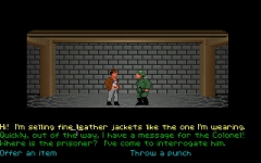 The leather jacket dialog option was parodied countless times by Monkey Island and others.