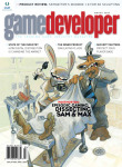 Cover of the March 2007 issue of gamedeveloper magazine drawn by Steve Purcell.