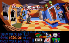 Chuck the plant was originally in Maniac Mansion, Day of the Tentacle's prequel, and has turned up in other games, such as Indiana Jones and the Last Crusade: The Graphic Adventure, and even the non LucasArts game, Morrowind.