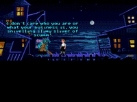 In the demo, another reference is made to the Script Creation Utility for Maniac Mansion, this time by the troll