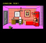 In the NES version of Maniac Mansion, Edna will think dead cousin Ted is on the phone when you call her