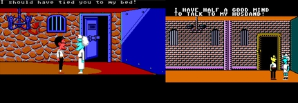 Edna's comment when she throws you in the dungeon is a lot more tame in the NES version
