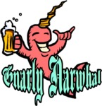 Logo for The Gnarly Narwhal, a local pub.