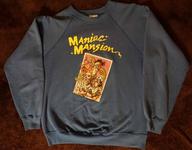 The somehow even more rare sweatshirt version of the Maniac Mansion T-shirt. Pictured is the front side. Source: http://www.defunkd.com/product/SF35671/vintage-1980s-lucasfilm-maniac-mansion-sweatshirt