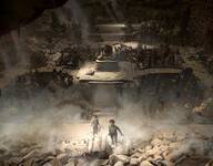 The wall collapses to reveal… Unrealised scene from Indy 5 Production designer Adam Stockhausen